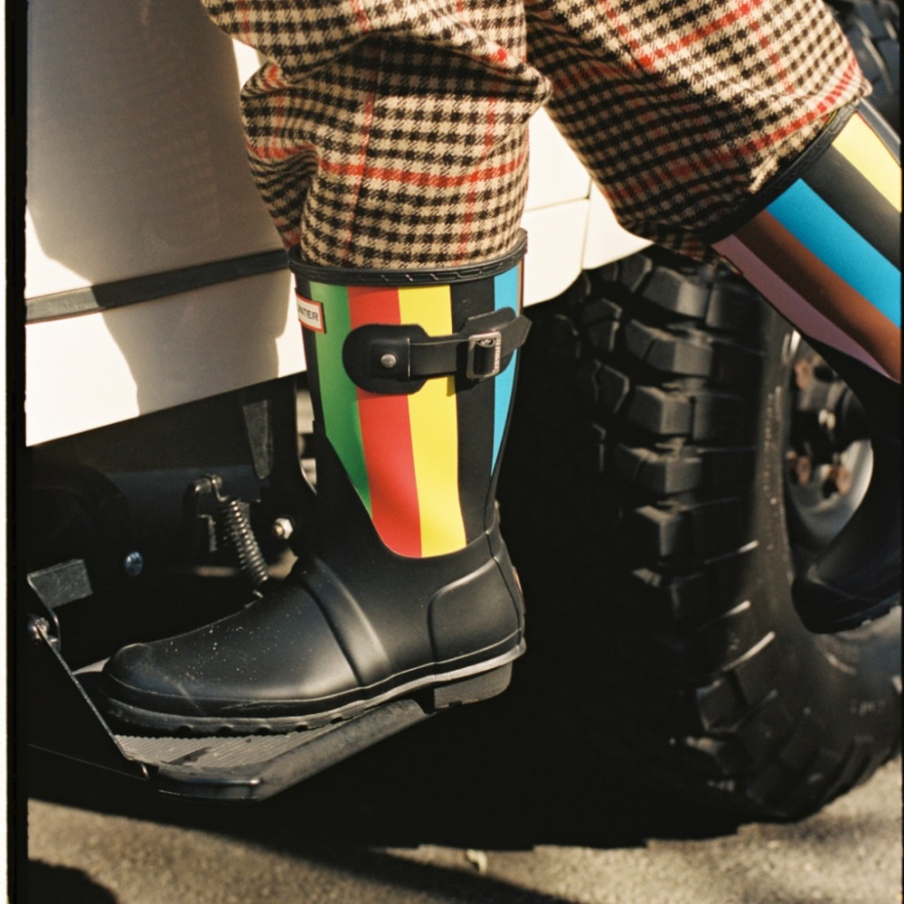 Hunter for Rowing Blazers croquet Striped Rain Boots.